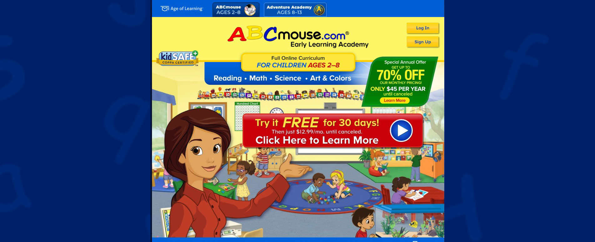 ABC Mouse Homepage Thumbnail